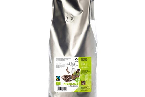 BIO Highlandkoffie bonen 1kg Koffie Webshop