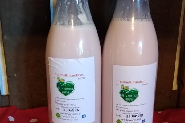 fruitmelk framboos 1 L Bewerkt Webshop