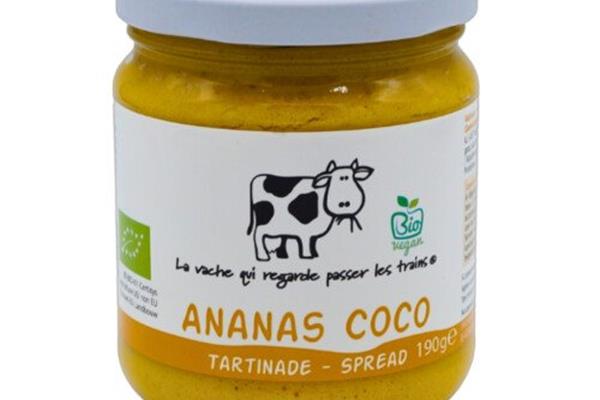 Bio ananas en kokosnoot spread 200 ml Spreads Webshop