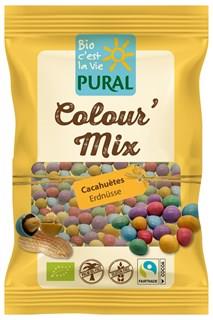 Pural Colour' mix pinda's bio 100g Snoepjes, koekjes en snacks Webshop